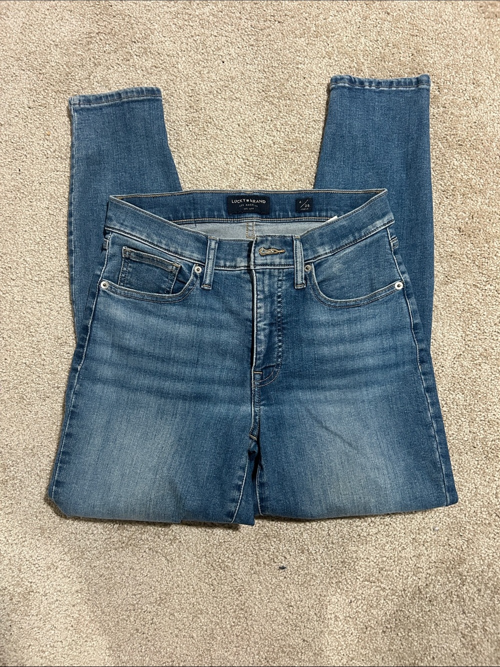Lucky Brand Medium Blue Skinny Jeans